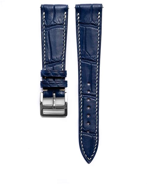 Dark Blue Alligator Strap 